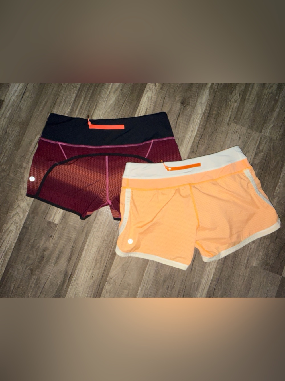 LOT OF 2 Lululemon Lined Running Shorts- Size 6 EUC!